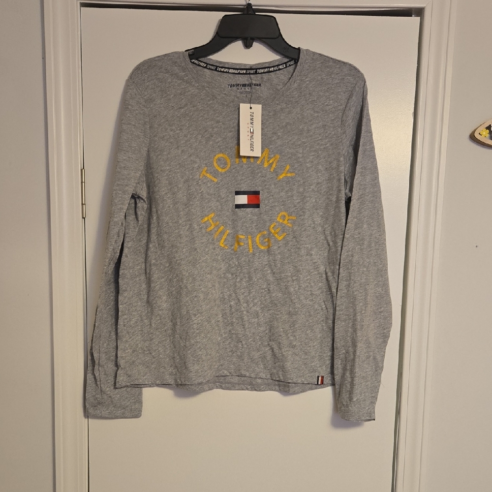 Tommy Hilfiger Heather Gray Logo Sweatshirt